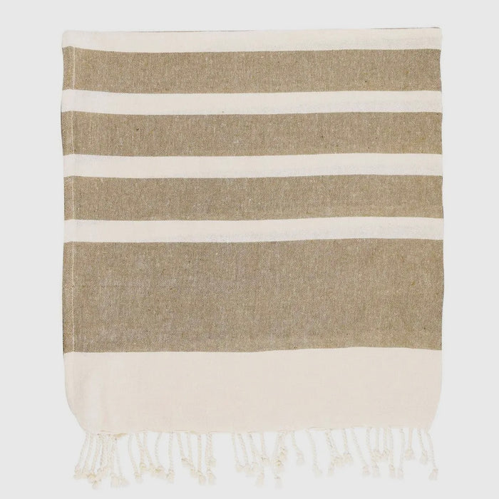 Beige Turkish Beach Towel