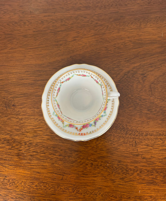 Vintage Schumann Floral Cup And Saucer