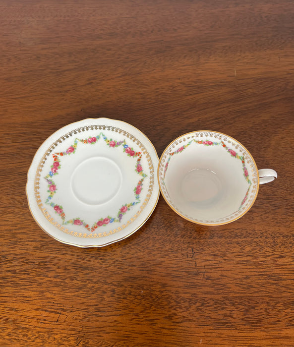 Vintage Schumann Floral Cup And Saucer