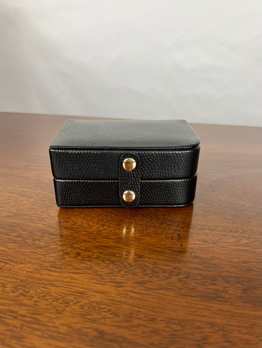 Embossed Leather Jewelry Train Case