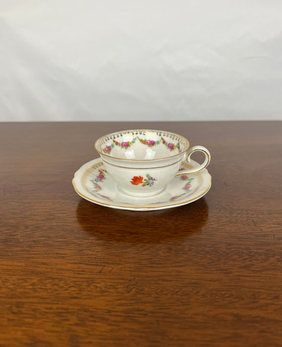 Vintage Schumann Floral Cup And Saucer