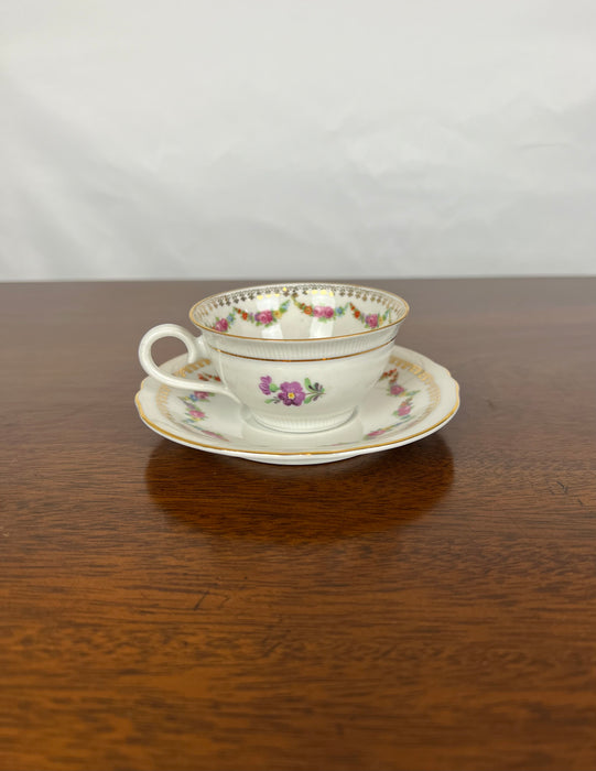 Vintage Schumann Floral Cup And Saucer