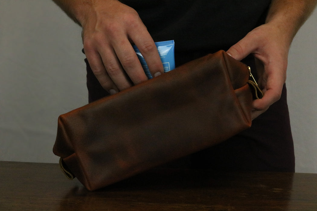 Leather Dopp Kit