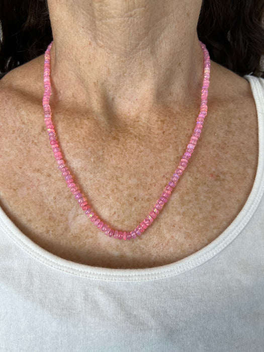 The Susanne Pink Ethiopian Opal Necklace