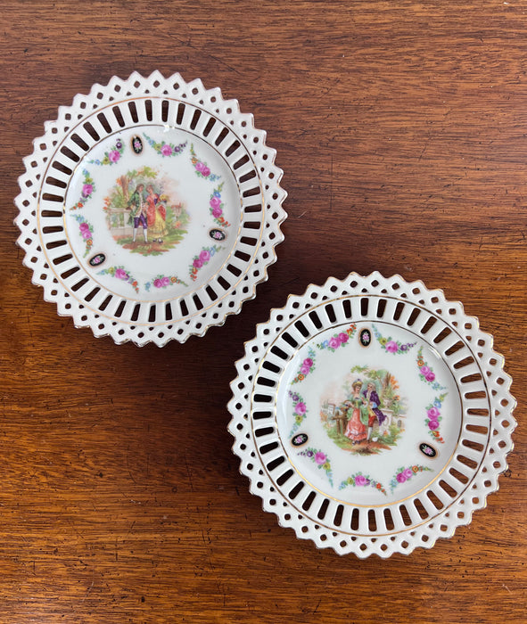 Antique Schumann Arzberg Dresden Trinket Dishes