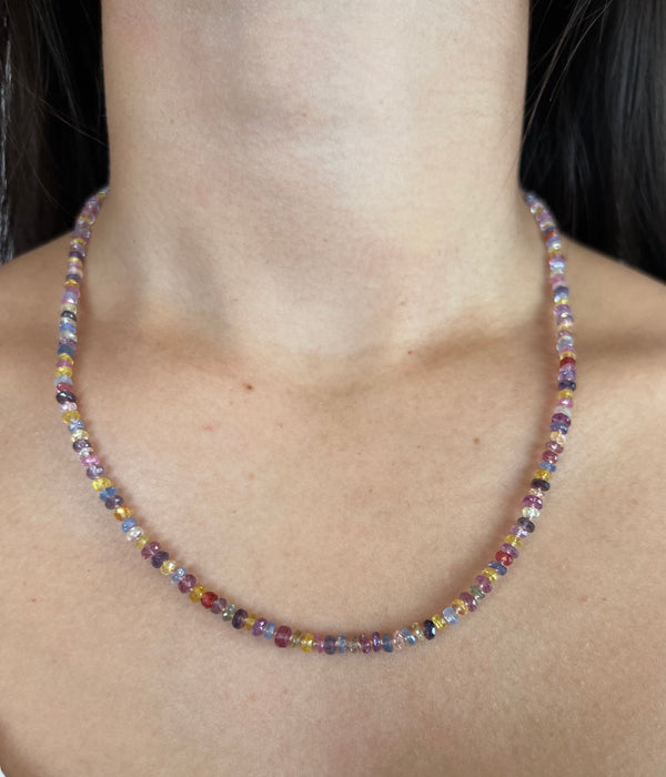 The Delilah Sapphire Confetti Necklace