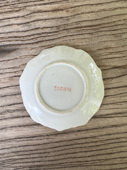 Vintage Japanese Peony Trinket Dish