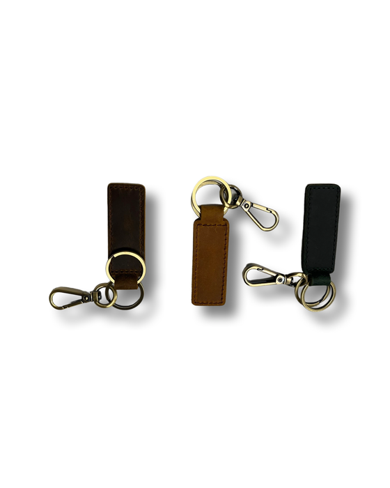 Crazy Horse Leather Keychain