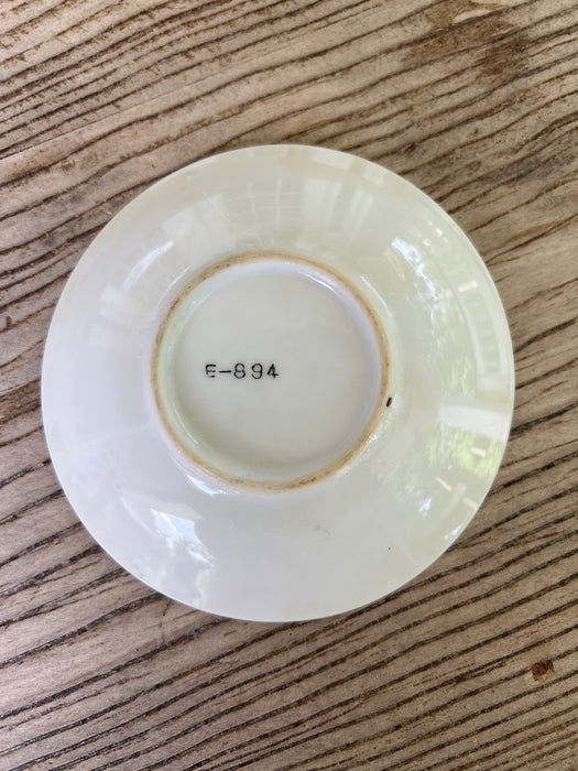 Vintage Yellow Floral Trinket Dish